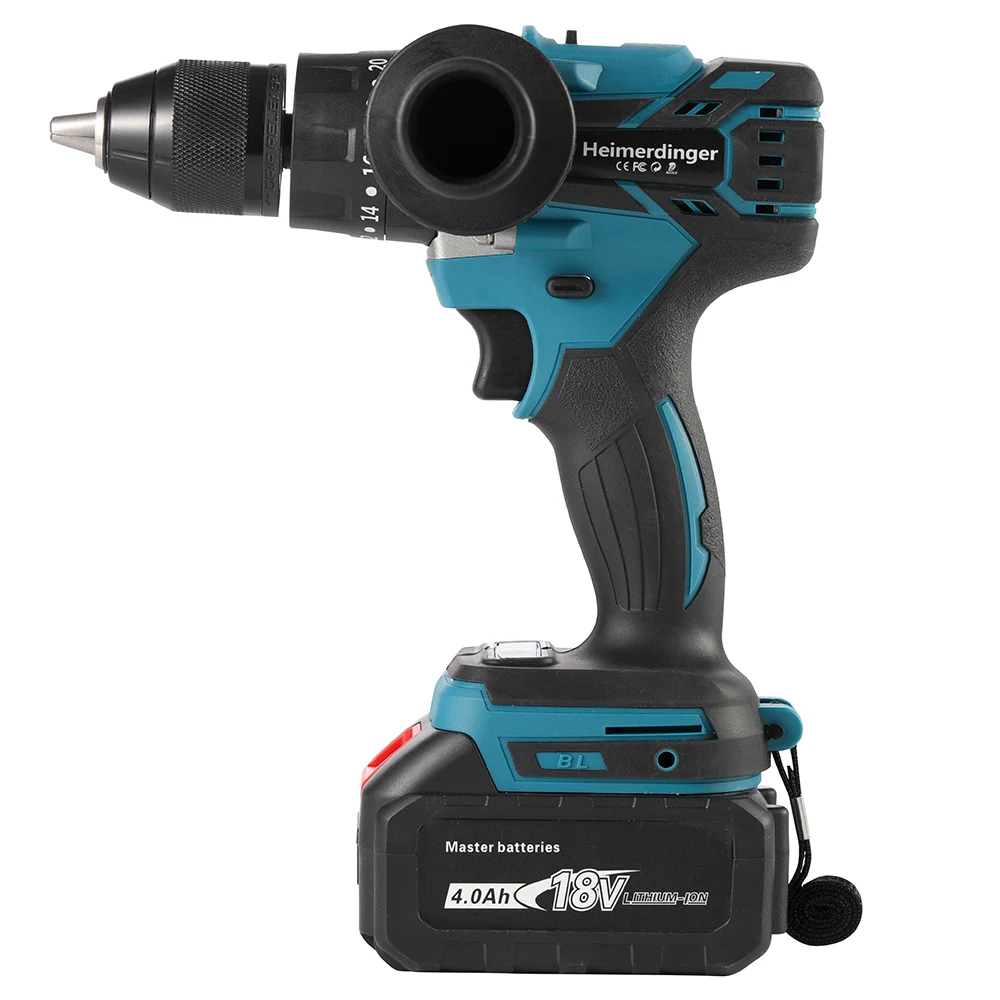 Imagem -03 - Furadeira de Impacto sem Fio 18v 13 mm Brushless Impact Drill Furadeira de Impacto 18v Chave de Fenda 18v