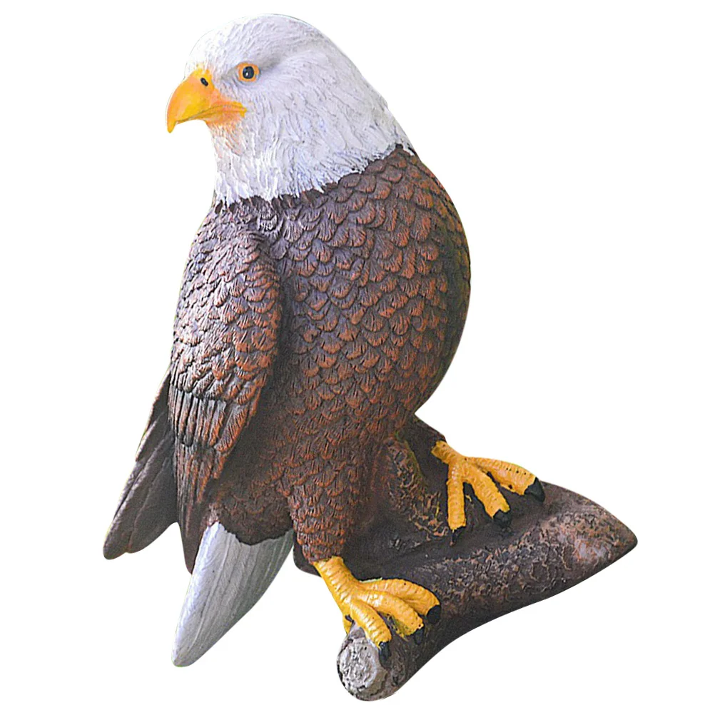 

Creative Resin Eagle Sculpture Small Size Desktop Tabletop Garden Decoration Eagle Figurines Bird Figurine Resin Figurines