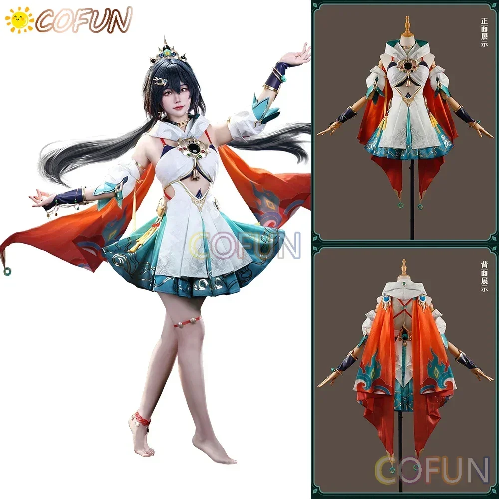

COFUN [Stock] Honkai Star Rail Yunli Cosplay Costume Lovely Dress Christmas Uniform Role Play New Year Suit for Women Halloween