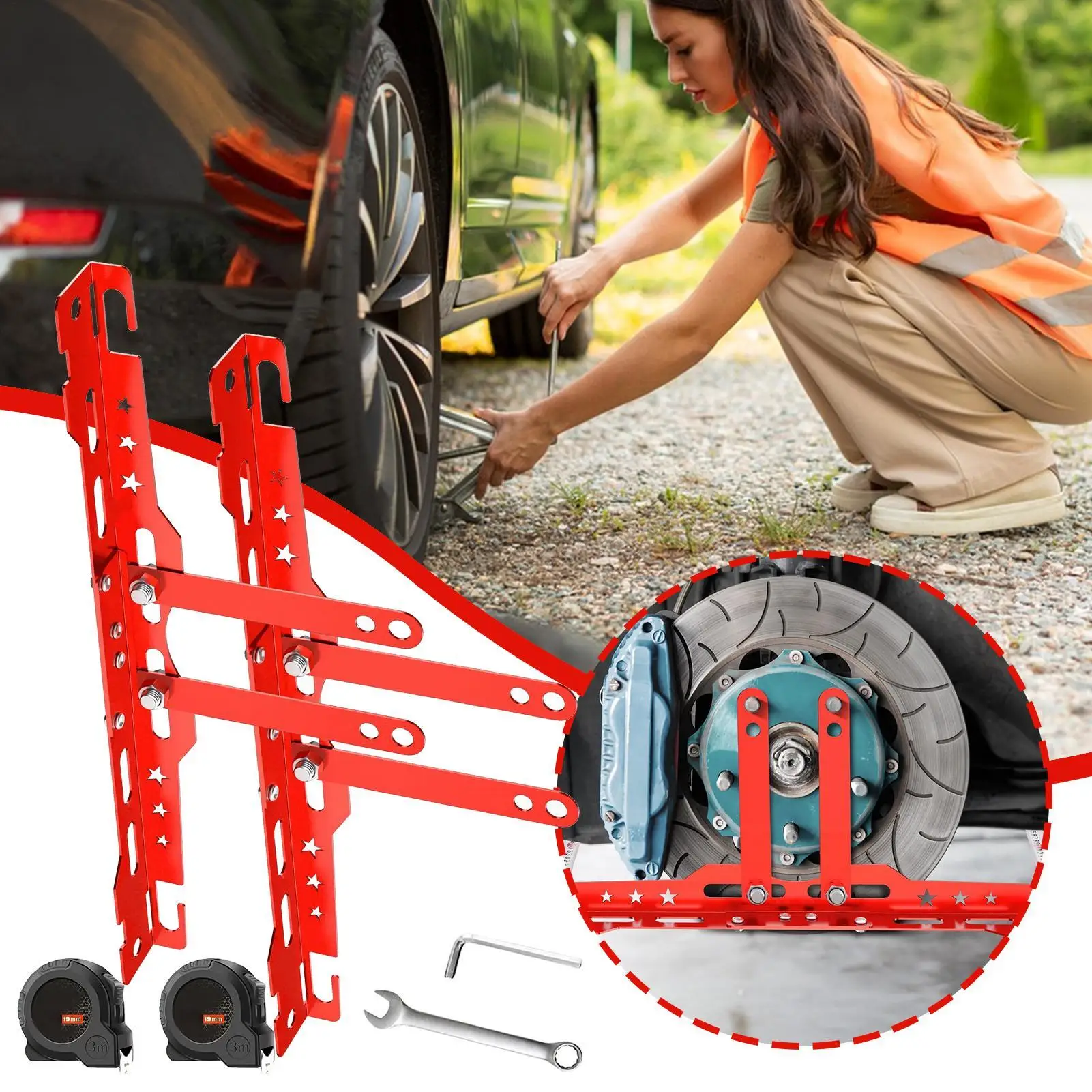 

Сверхмощный инструмент для выравнивания колес, автомобильные носки, инструмент для балансировки колес для ремонта автомобилей, измерение шин