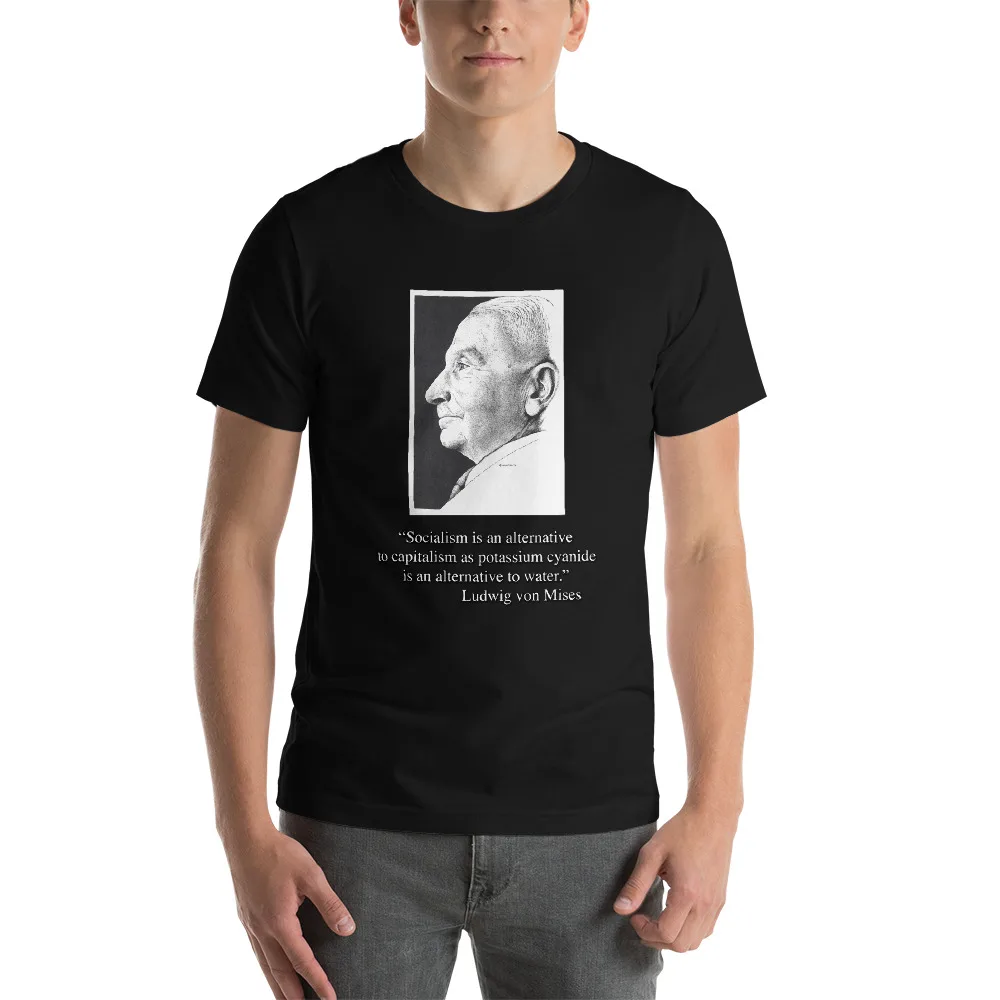 Ludwig von Mises Conservative Libertarian Free Market Hero T-Shirt