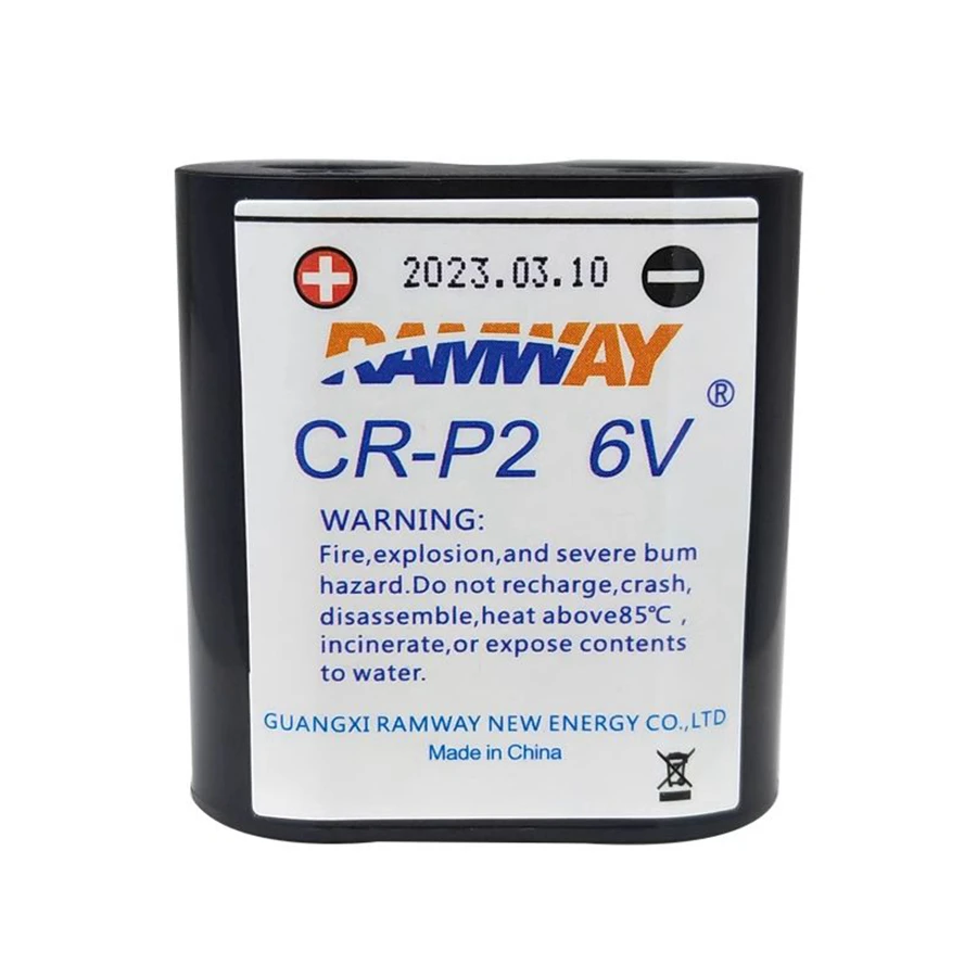 CR-P2 6V 1500mAh Non-rechargeable Lithium Battery Pack for Camera Smart Three-phase Meter