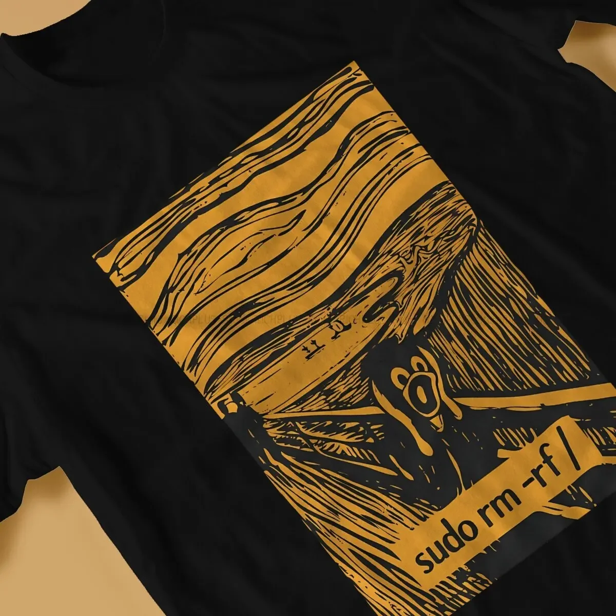لينكس نظام التشغيل التي شيرت سودو Rm Rf الكلاسيكية البوليستر تي شيرت أوم الرجال الملابس تصميم جديد بيع كبير