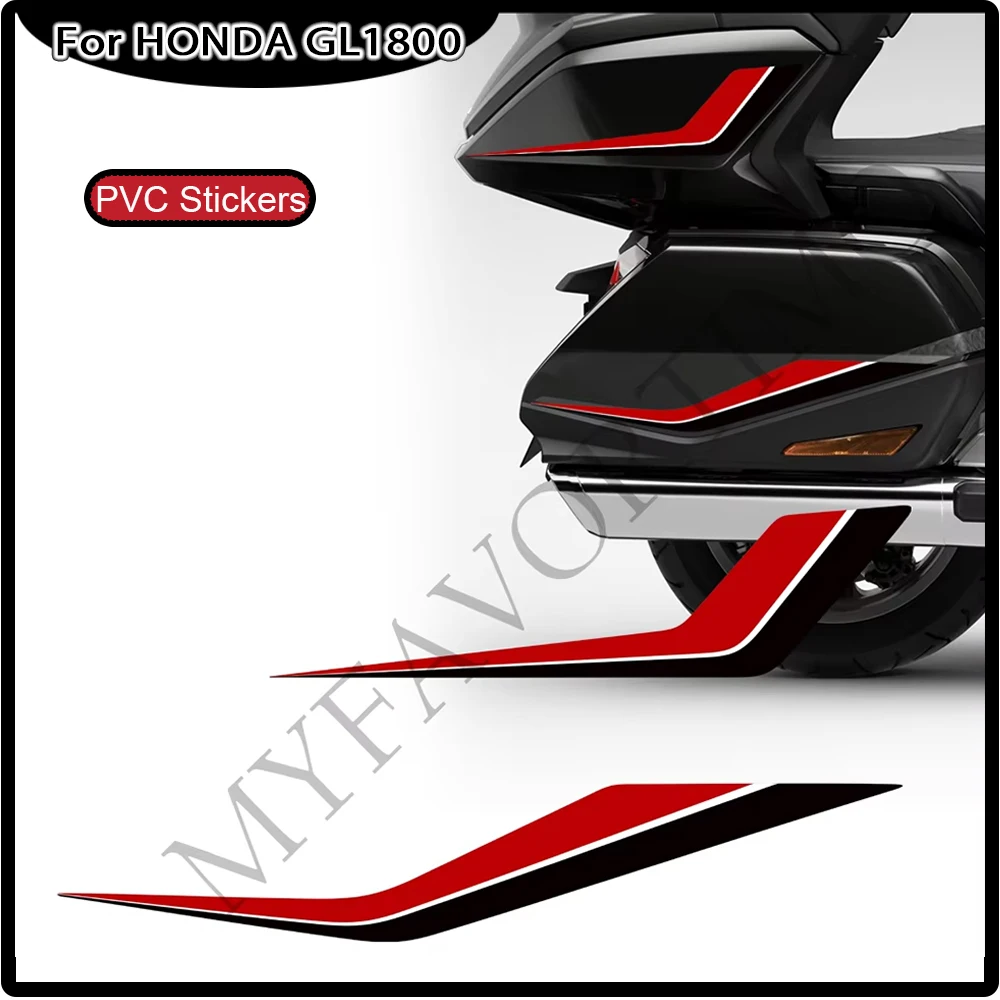

For HONDA Goldwing GL1800 GL 1800 Touring Motorcycle Kit Case Cases Panniers Luggage Trunk Bag Boxs Stickers Decals