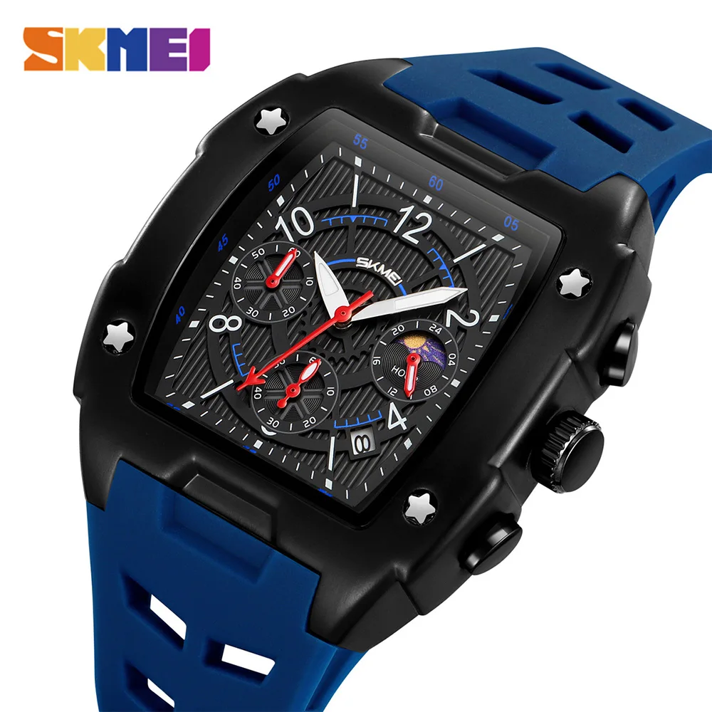 SKMEI 9345 relojes de cuarzo con movimiento Orologi de negocios, relojes deportivos de moda, reloj de pulsera resistente al agua para hombres y mujeres, relojes Mannen