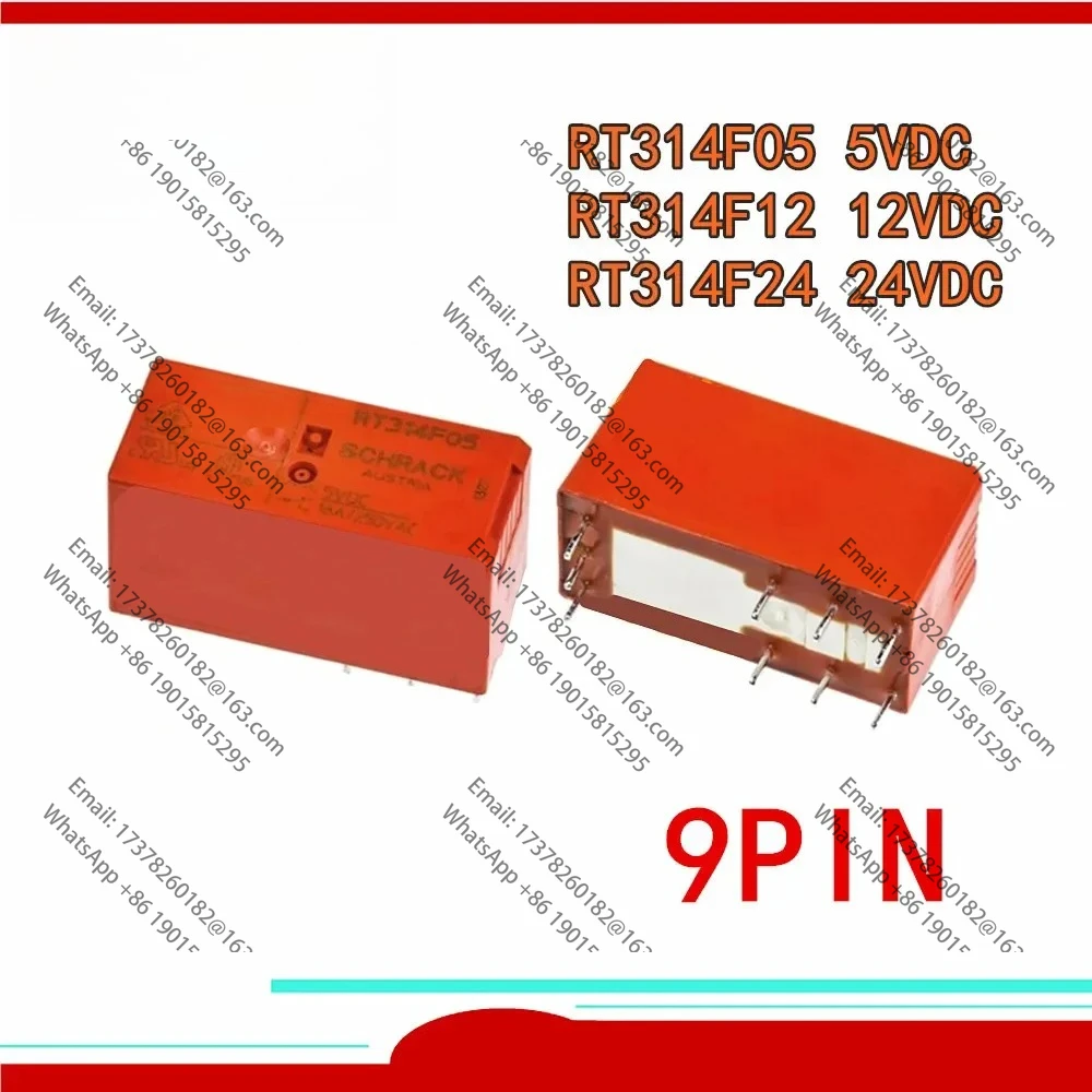 

5 шт. оригинальное новое реле RT314F05 5 В постоянного тока RT314F12 12 В постоянного тока RT314F24 24 В постоянного тока RT314F12-12 В постоянного тока 16 А 250 В переменного тока 9 контактов