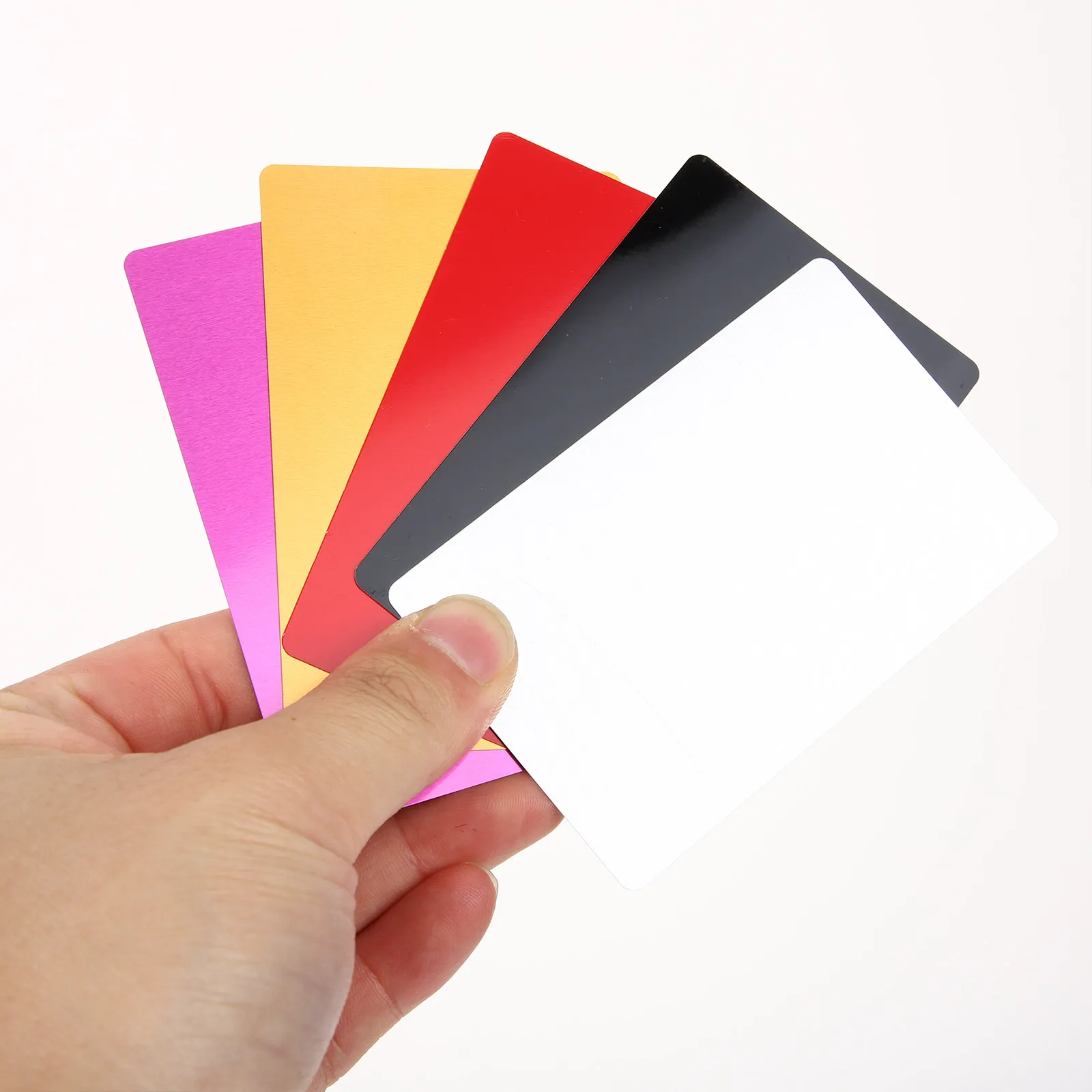 

80Pcs Blank Metal Business Cards Aluminium Name Cards for Engraving Sublimation Stamping Nameplate Label Tag Metal Plaque