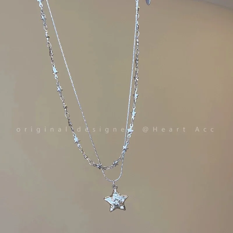 Factory Direct Sales ~ Summer Sweet and Cool Dopamine Pearl Butterfly Flower Necklace, Light Luxury Niche High-End Clavicle Accessory