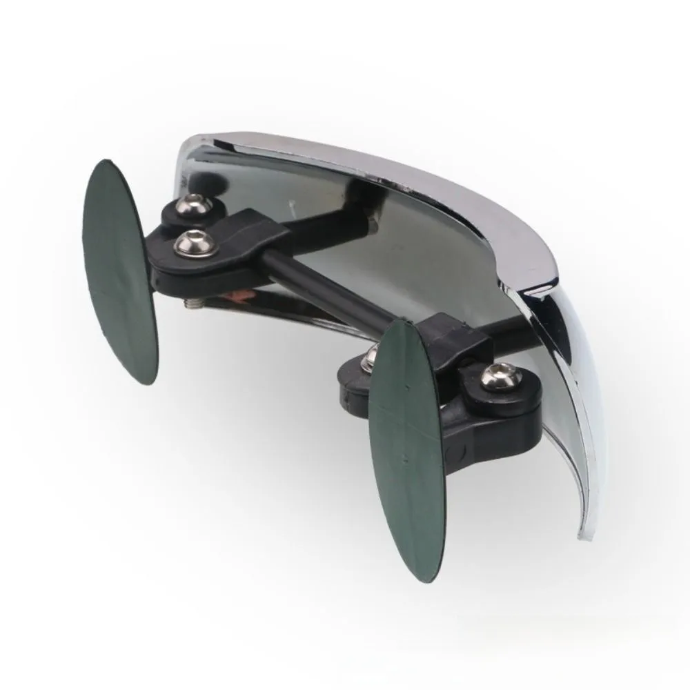 180 Degree Wide Angle Motorcycle Rearview Mirror Blind Detection Adjustable Windshield Wide Angle Mirror Clear Parabolic 3