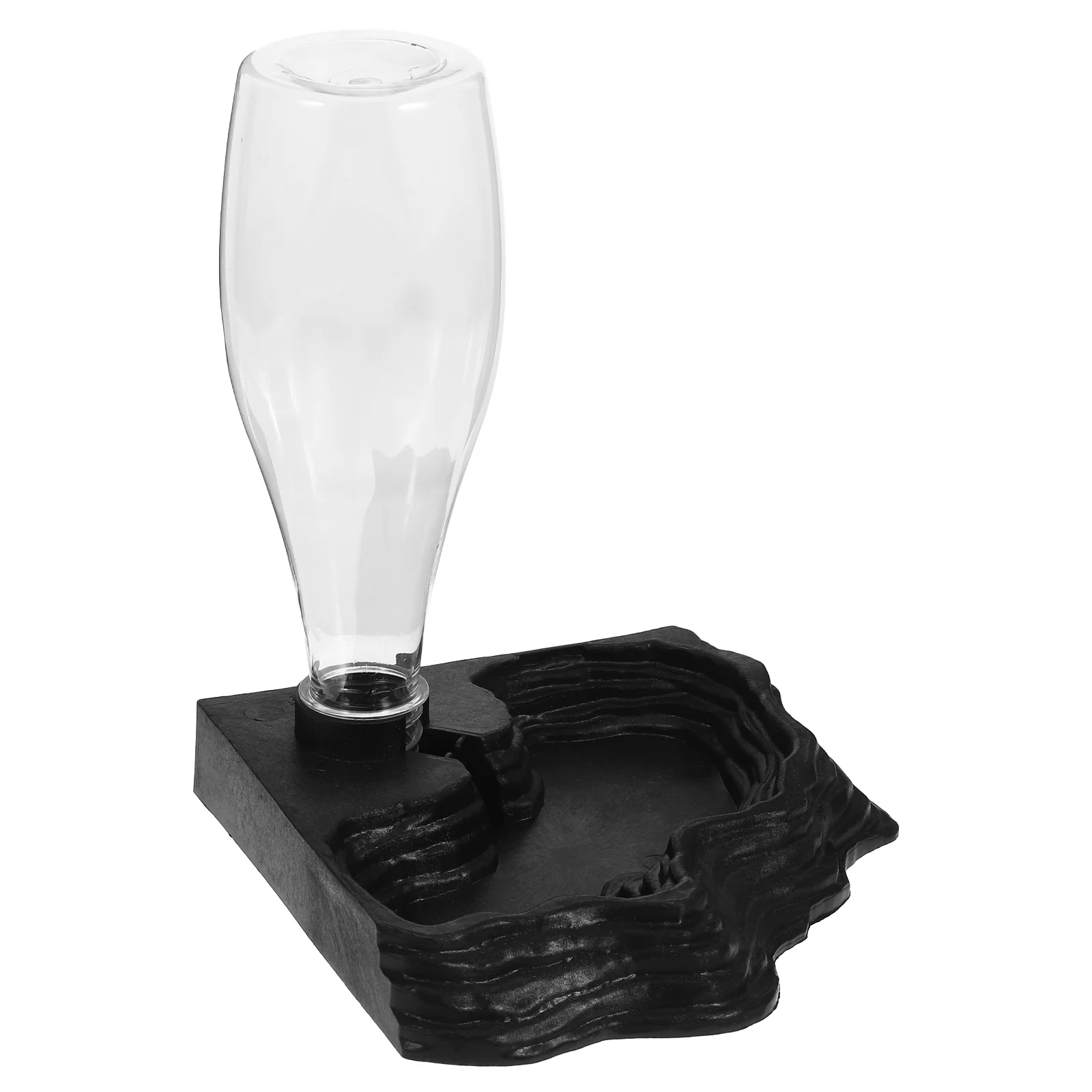 

Automatic Water Black High-Density Safe Drinking Fountain For Tortoises Lizard Smooth Surface Easy Clean Pet Supplies Reptile