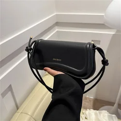 Women's Shoulder Crossbody Bags PU Leather Ladies Underarm Bags Solid Color Small Top-handle Bags Purse Female Daily Handbags