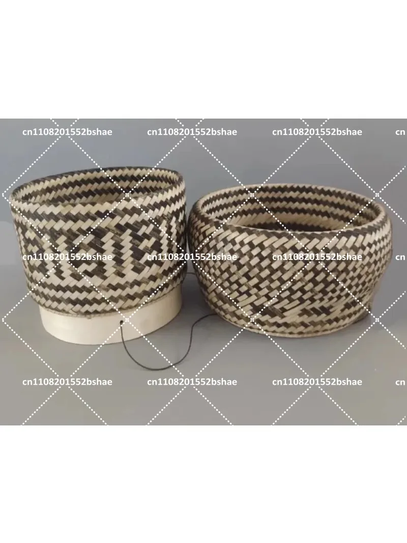 Handmade Natural Bamboo Basket Thai Sticky Rice Box Round Multipurpose Tea Storage Bread Fruit Serving Tray Home Decor