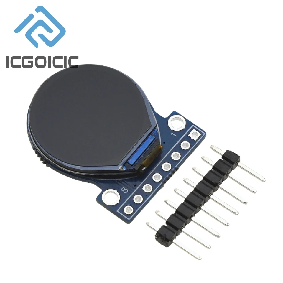 8PIN 0.71-inch TFT Display GC9D01 Small Screen 160x160 Module LCD Full Viewing Angle SPI Color Screen