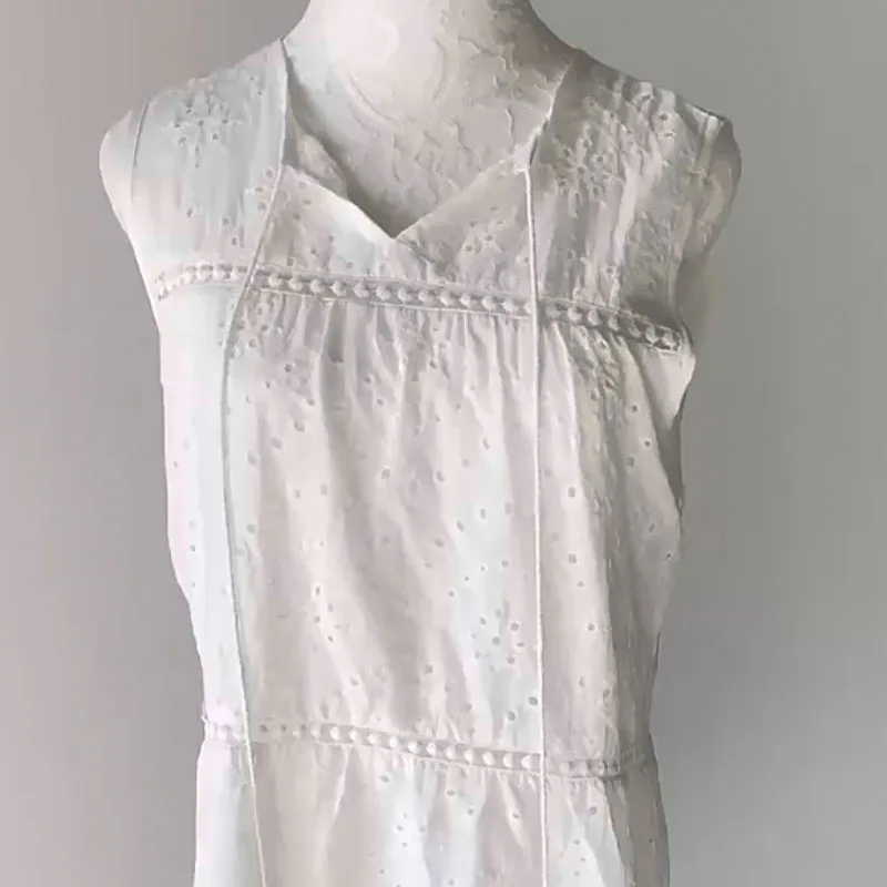 セクシーな女性の白い花柄ドレス夏カジュアルルーズ V ネックフリル裾ビーチサンドレス固体キャミソールドレス Vestidos