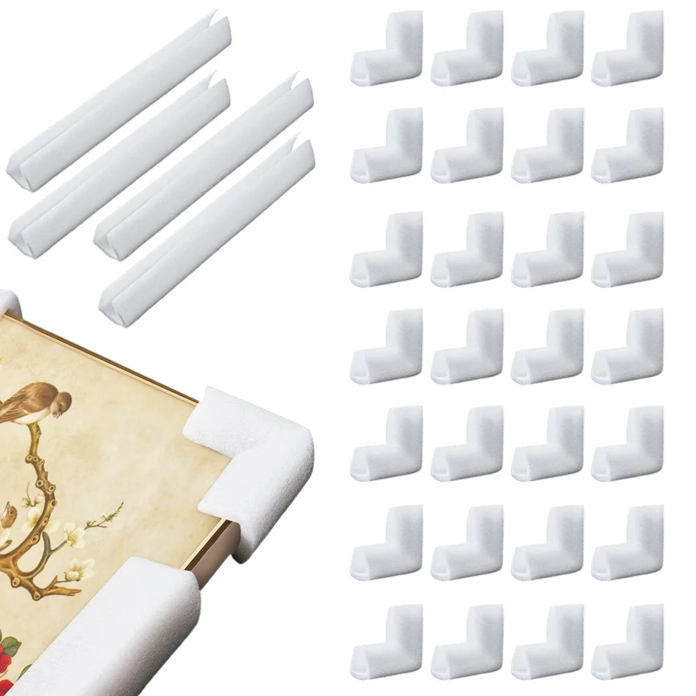 Foam Corner Protectors For Picture Frames, Mirrors And Delicate Furniture Edges Protective Cover For Crafts Packaging