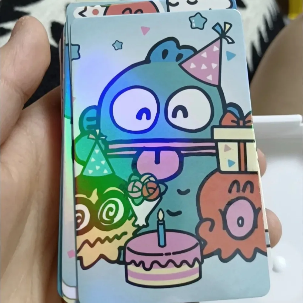 

Hangyodon Laser Small Card Cute Cartoon Originality Laser Card 50 Sheets No-repeat New Fashion Delicate Personality Card Gifts