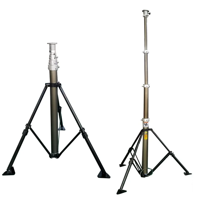 4.2M high aluminum pneumatic portable light tripod