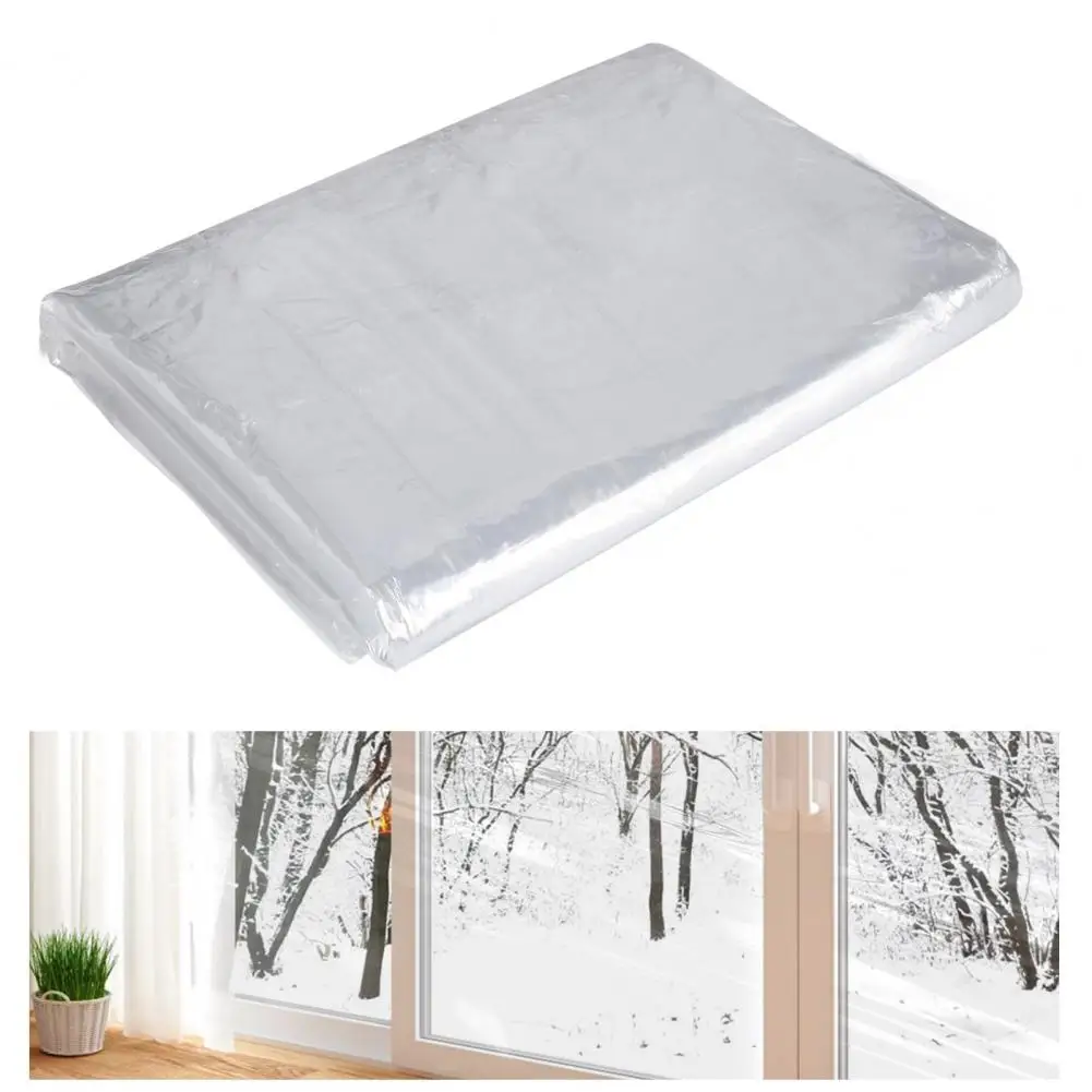 Window Insulation Kit Durable Winter Window Insulation Film Transparent Tear Resistant Cover for Easy Indoor for Winterizing