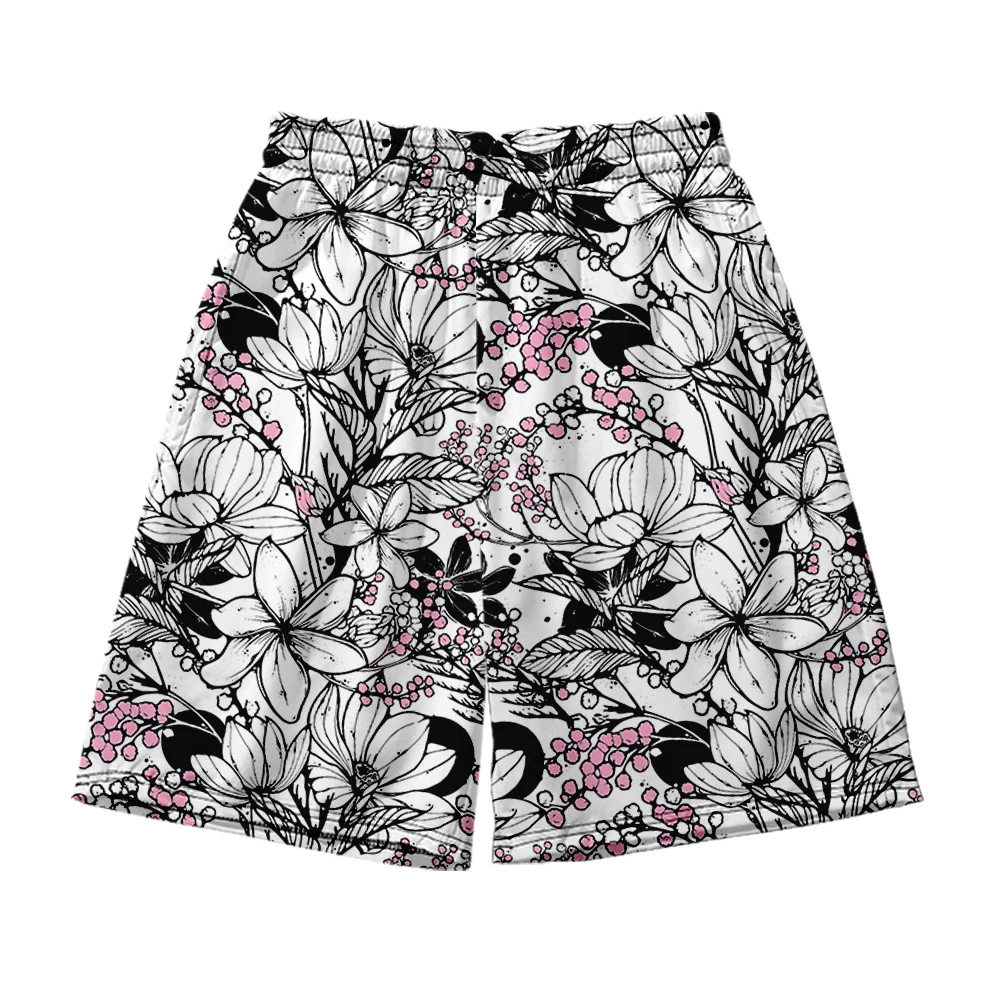 

Hawaiian Beach Shorts Men's and women's clothing 3D digital printing casual shorts Fashion trend couple Pants