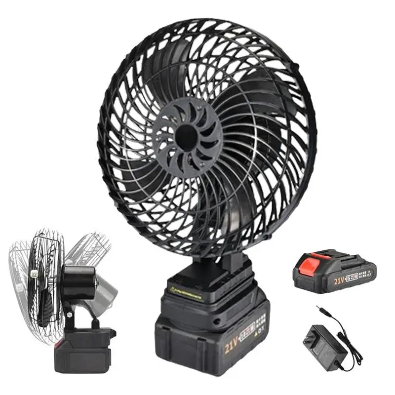 Battery Operated Fan Rechargeable Portable Outdoor Cordless Camping Fan Quiet Operationn Lightweight Cooling Fans For Hiking