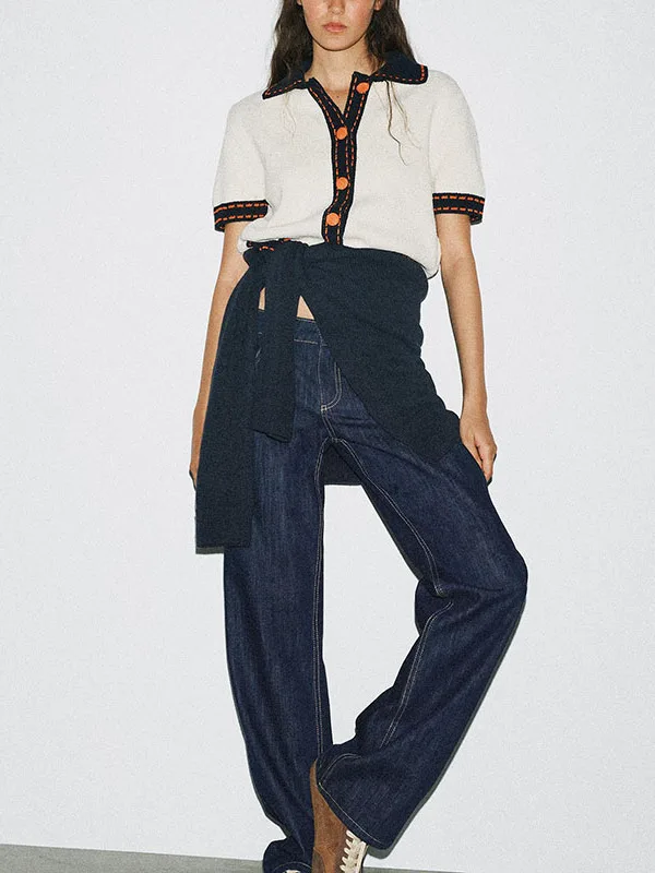 Kardigan Rajut Manis ort Sve Musim Gugur 2025 Mode Wanita Baru Detail Kancing Mantel Neline Lembut Nyaman Bernapas