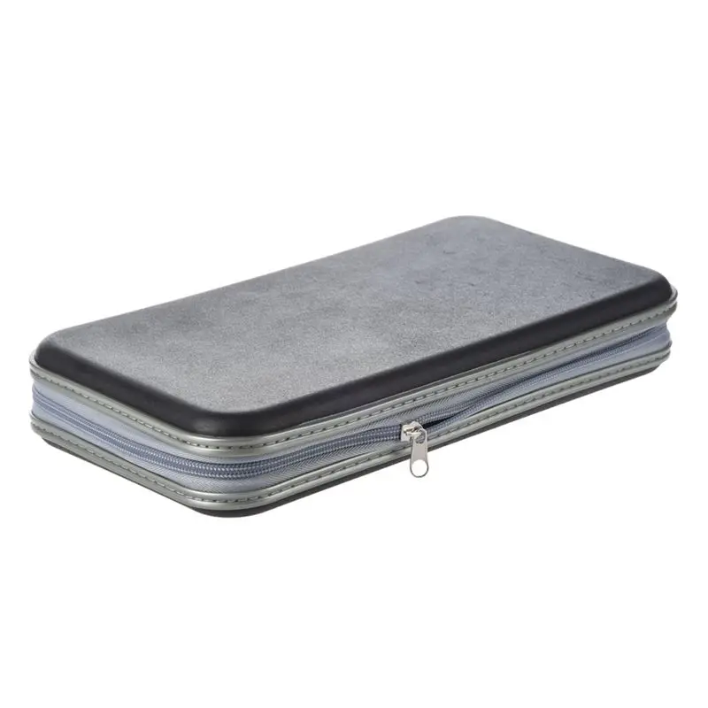 ABRI-3X 80 Disc Album CD DVD Carry Cover Case Wallet Storage Holder Bag Hard Box - Black