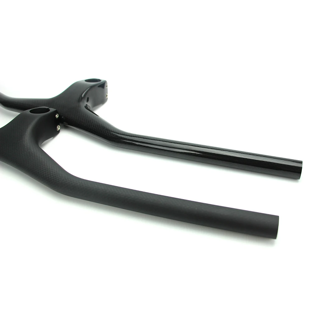 Integrated MTB Handlebar, Bicycle Riser, No Logo, 3K Black Paint, Carbon, One-Shaped, Match, High Quality,-17 ยฐ Degree, 70-110mm