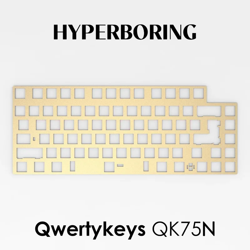 Qwertykeys QK75N Mechanical Keyboard Plate PC PP POM Aluminum Carbon Fiber Brass Gaming Keyboard Positioning Plate