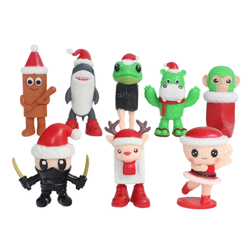 تونغ تونغ صحور مجوهرات حقيبة أعمى عيد الميلاد Brainrot شخصيات مضحك ميمي بولي كلوريد الفينيل لعبة نموذج صندوق أعمى ديكور المنزل الأطفال هدية