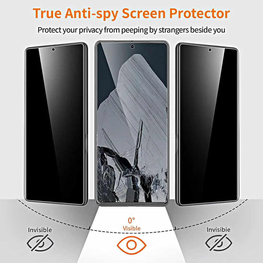 3D Anti Spy Tempered Glass For Google Pixel 6 7 8 Pro 5 7a 4 XL 5a 4a 4G Privacy Screen protector Google Pixel 6a 4 5a 5G Glass