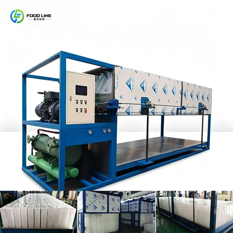 Customized Industrial Ice Block Making Machine Durable Custom Aluminum Mold Fast Defrost For Seafood Preservation Use