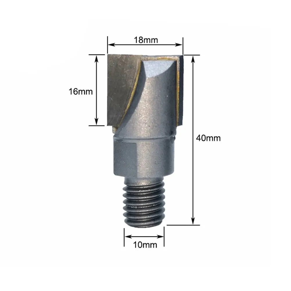 10mm Shank tungsteno Thread Mills CNC Bottom Cleaning Router Bit Door Lock Slotting fresa strumenti per la lavorazione del legno