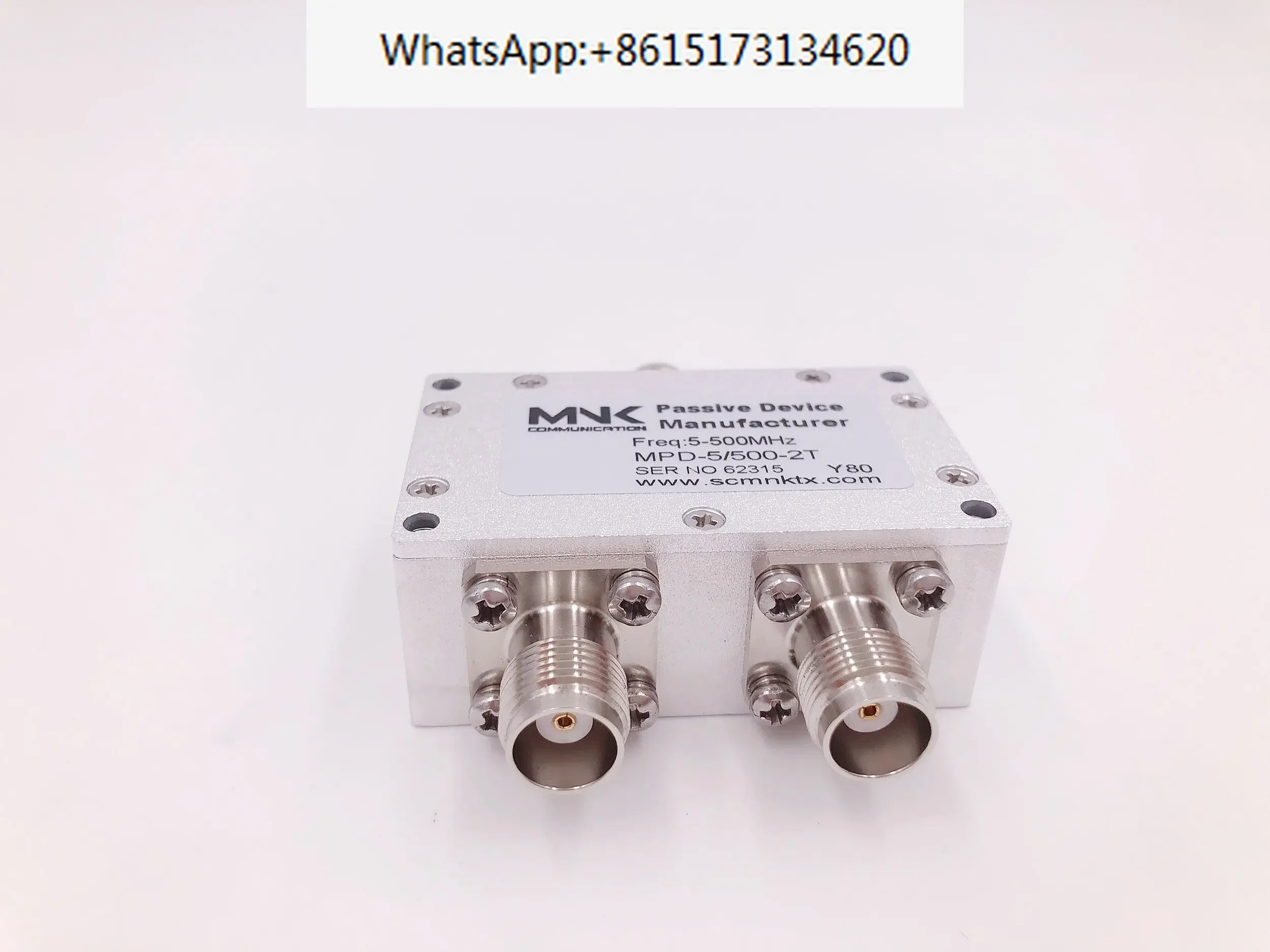 Small power test level TNC female head 5-500M RF microstrip two power division two power distribution combiner