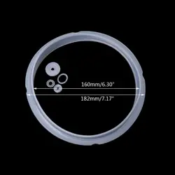 Silicone Rubber Gaskets Sealing Ring For Electric Pressure Cooker Parts 2-2.8L Drop Shipping