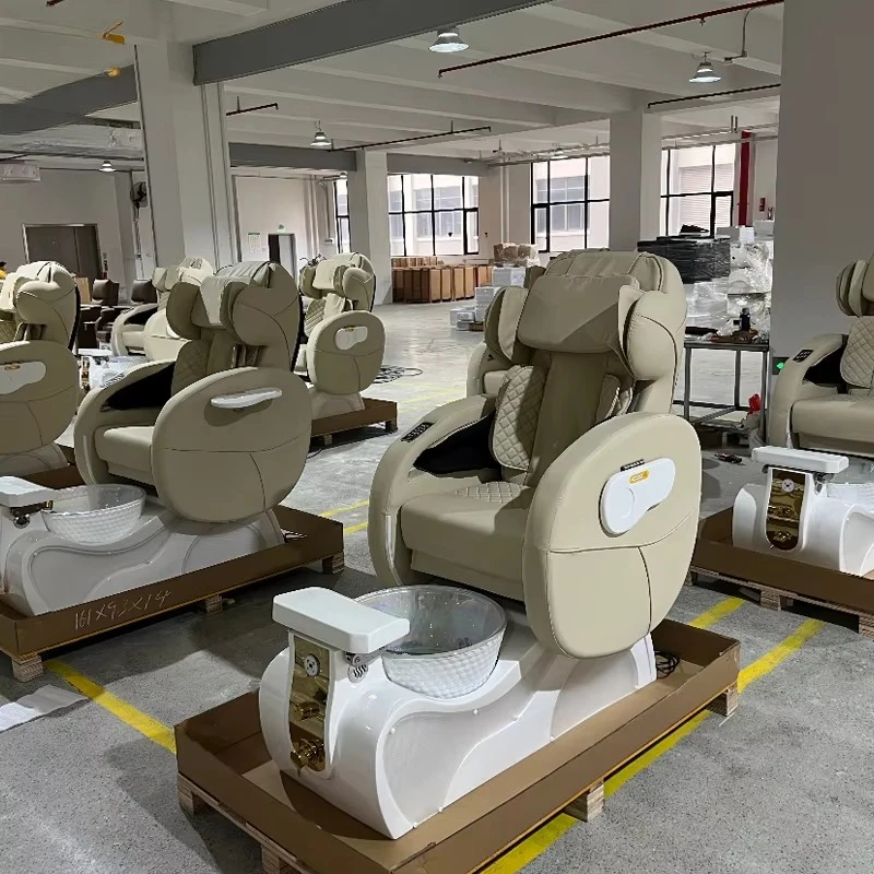 Electric Human Touch Massage Pedicure Chair Foot Spa Salon Massage Chair wiht Light