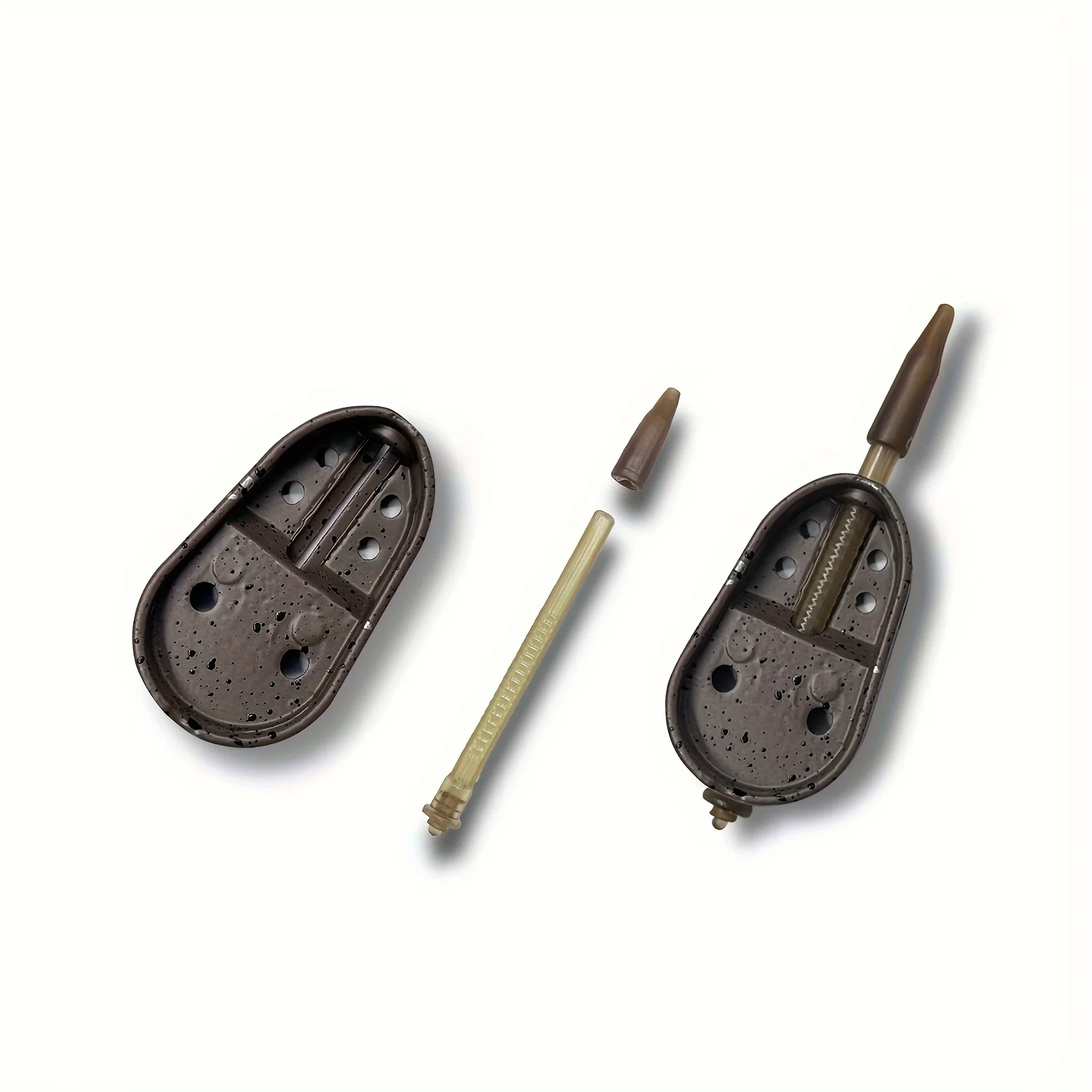 2pcs Method Feeder,Fishing Inline Feeder,Carp Fishing Feeder Device Set,Carp Accessories with ,30g,40g,50g