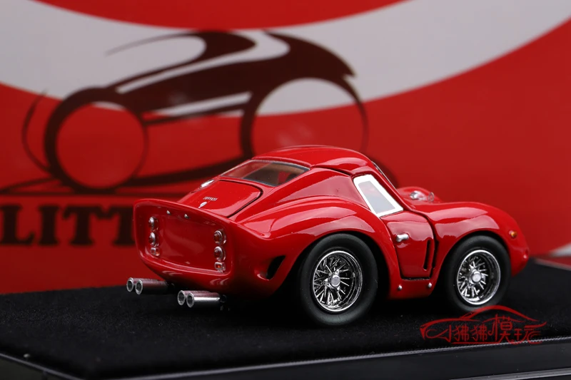 LITTLE EGG 1:64 250GTO Eierwagen Simulation Limited Edition Harz Metall statisches Automodell Spielzeug Geschenk