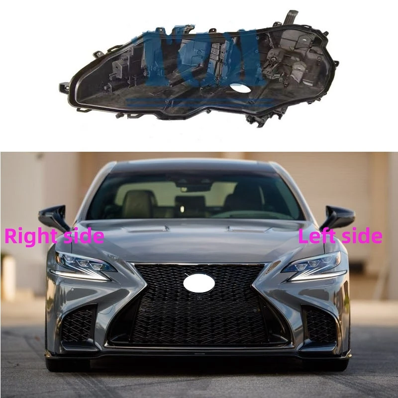 For Lexus LS350 LS500H 2017 2018 2019 Headlight Base Replacement Headlamp House Headlight Black Back Rear Shell