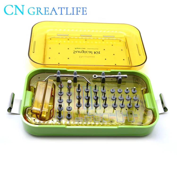 Implant Surgery Instrument Kit Implantium Tool Dental Uxif Dentium Surgical Drill Dentium Dental Oral Surgery Kit