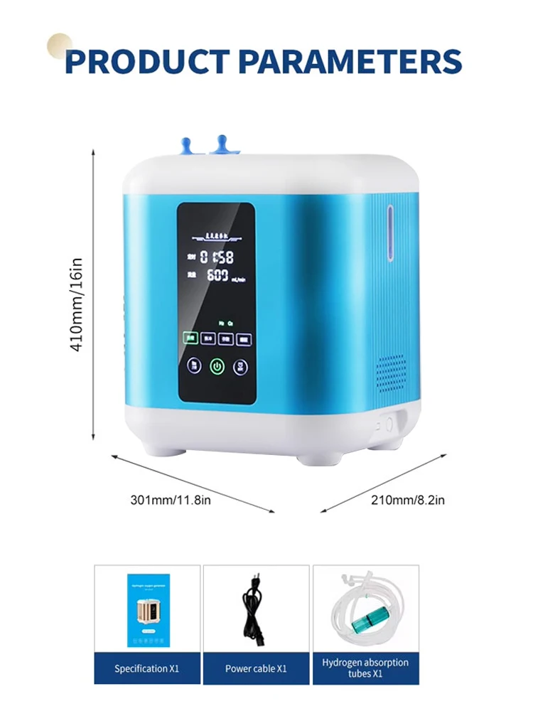 Hot Sale Hho Hydrogen Generator SPE PEM Technology Adjustable Flow Home Sleep Hydrogen Gas Produce Inhaler Machine for OEM ODM