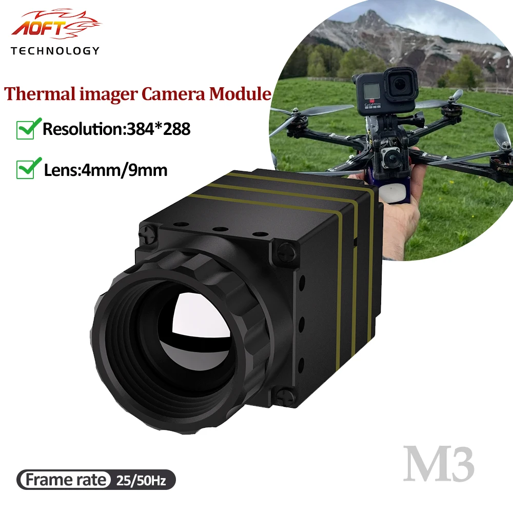 

Модуль камеры микротепловой камеры M3, тепловизионная камера Fpv 384x288, объектив 4 мм/9 мм с интерфейсом CVBS для модели дронов FPV