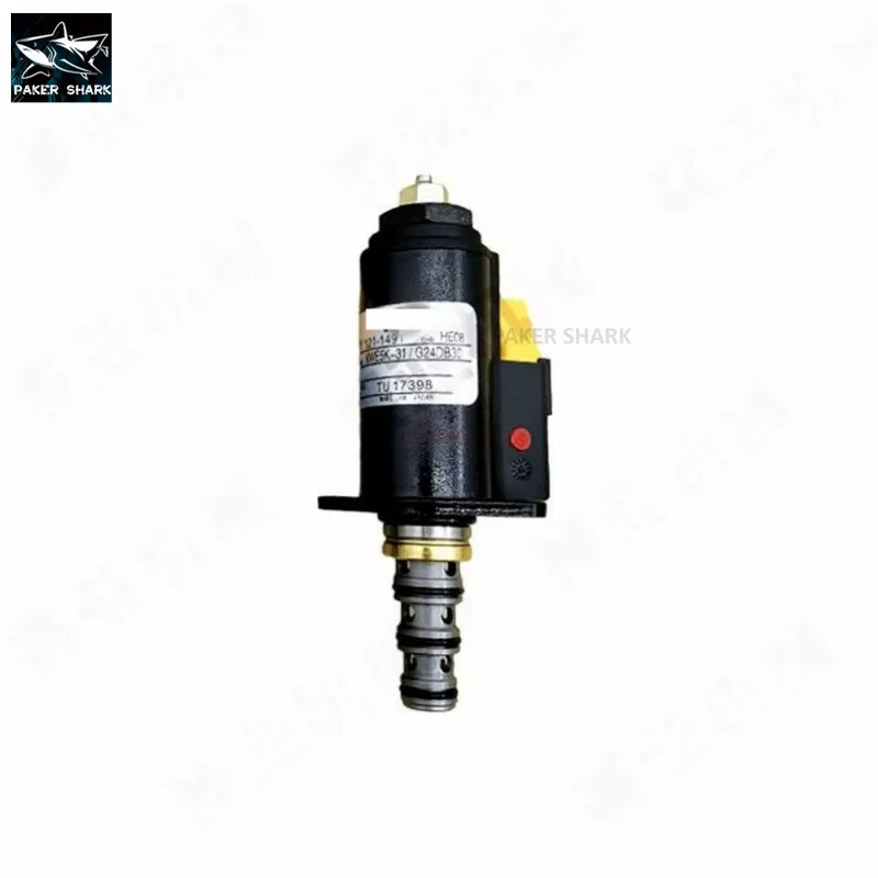 Per E312 E320B Pompa idraulica Elettrovalvola proporzionale E320C E320D Escavatore con elettrovalvola rotativa con blocco di sicurezza