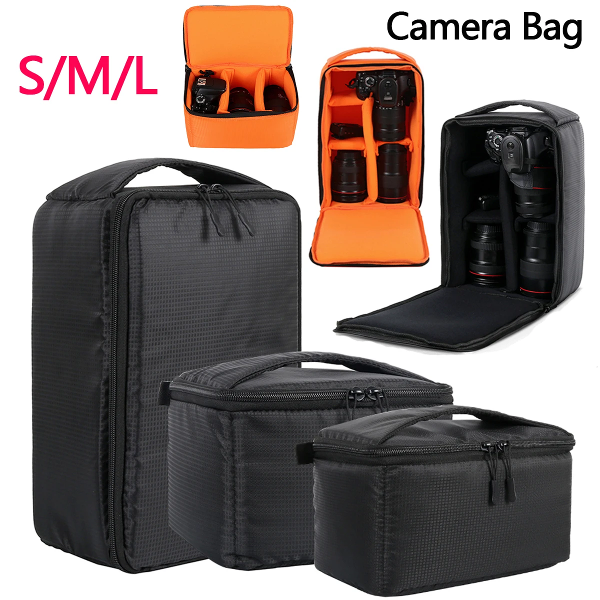 

Утолщенная сумка для фотоаппарата, цифровой водонепроницаемый дышащий чехол для камеры, съемные вкладыши для путешествий на открытом воздухе, Canon Nikon Sony Care