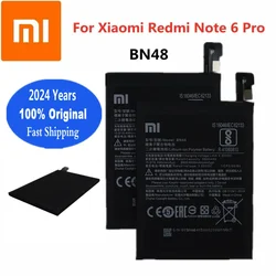 2024 lat wysokiej jakości 4000mAh BN48 oryginalna Bateria do Xiaomi Redmi Note 6 Pro 6Pro czerwony ryż Note6 Pro Bateria do telefonu Bateria