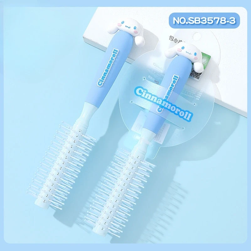 

Kawaii My Melody Sanrio Student Cartoon Cute Curly Cinnamoroll Kuromi Hair Comb Ladies Roller Comb Birthday Gift for Kids