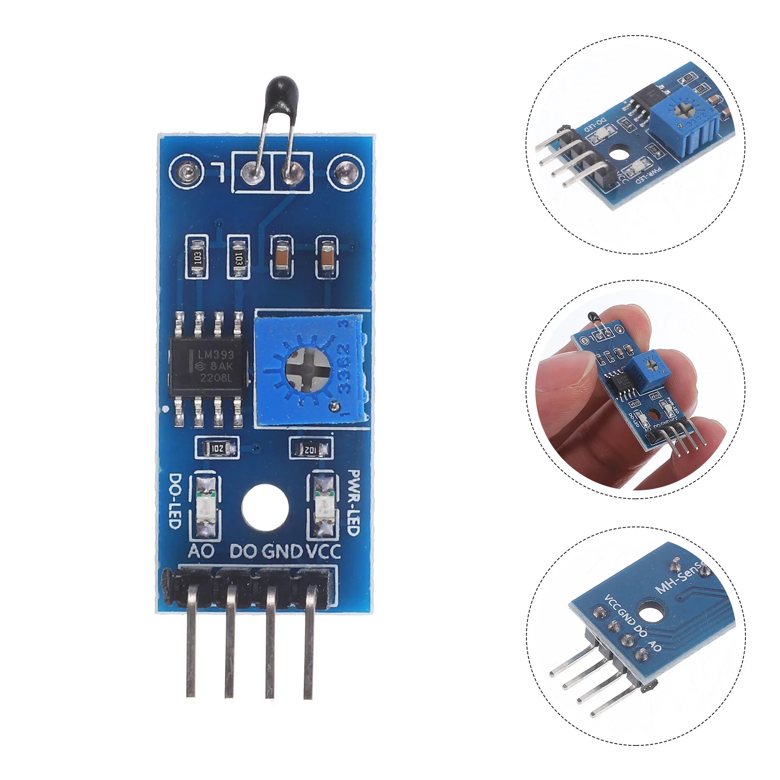 

10 pcs Light Dependent Resistor Sensor Module 4-Pin Temperature-Sensitive Detection For Microcontroller Relay Car Sensor Modules