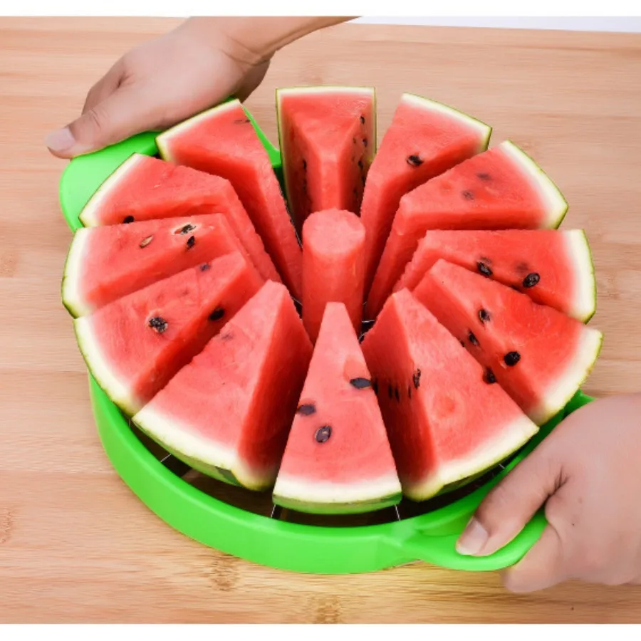 Watermelon knife stainless steel fruit cutter household watermelon slicer large Hami melon fruit divider