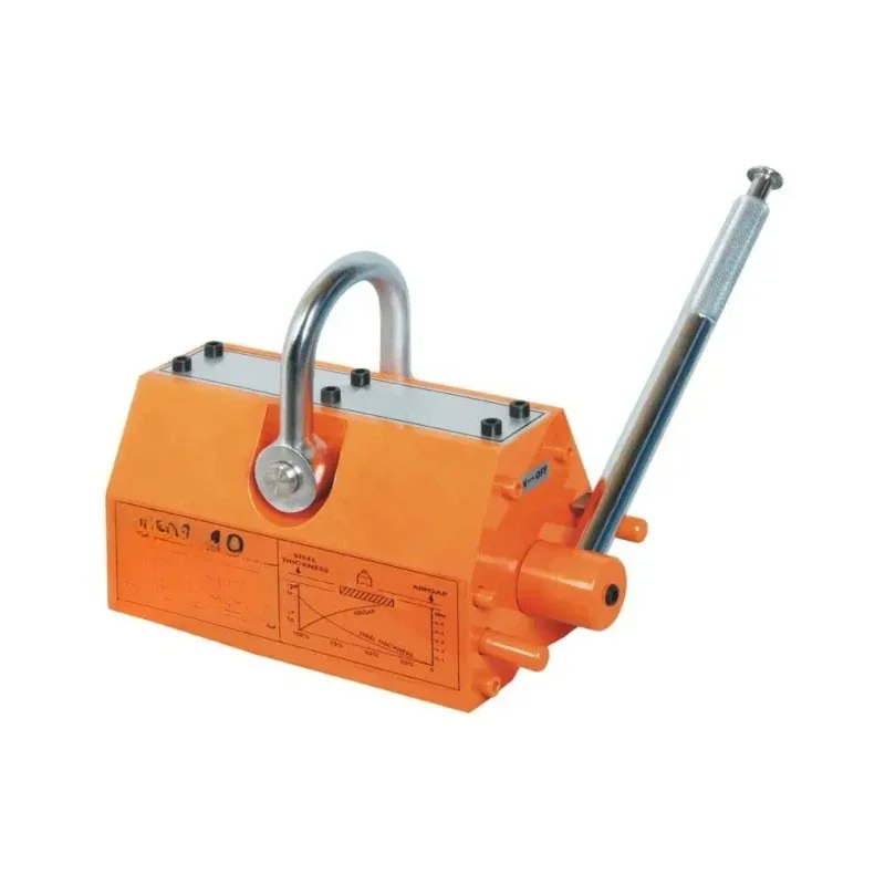 1 ton 2 tons 3 tons magnetic crane manual lifting magnet permanent magnet hoist