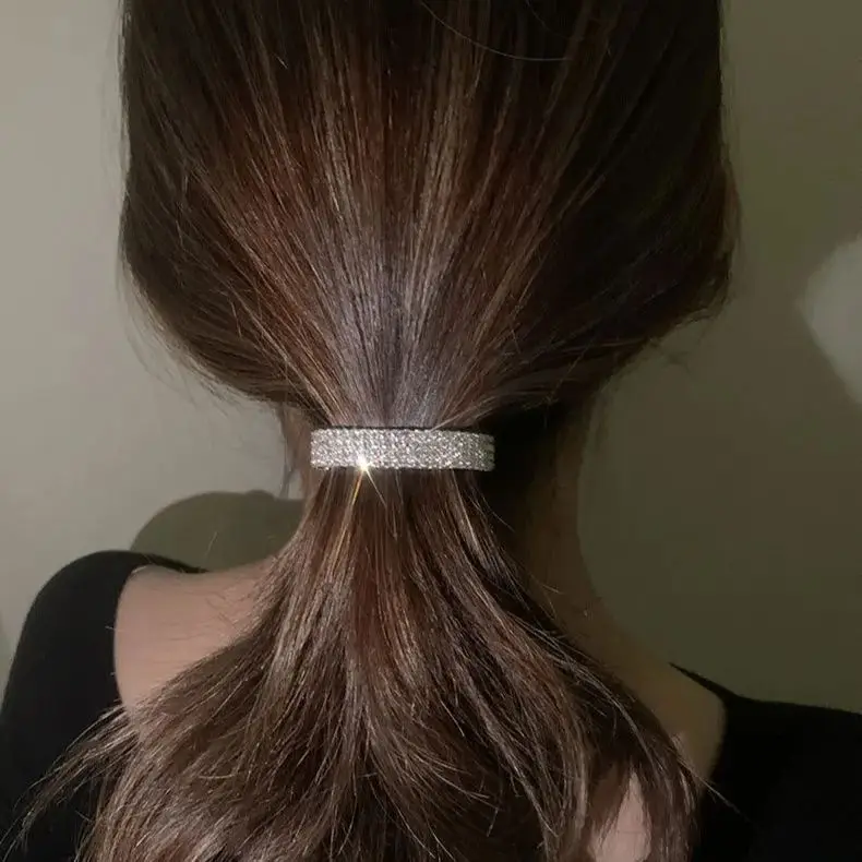 Elegant Spring Clip Hair Clip Korean Style Super Shiny Tail Net Red Sweet Hair Accessories Hairpin image 3