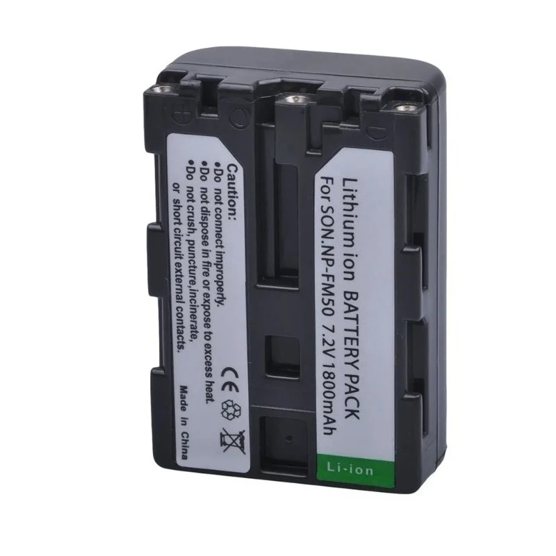 7.2V 1800mAh NP-FM50 NP-FM55H Digital Battery for Sony Alpha A100 DSLR-A100 A100K TRV408 DCR-PC105 QM71D FM30 FM50 FM70 FM90